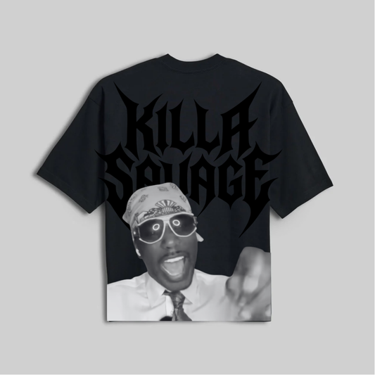 KILA SAVAGE - MAIN EVENT TEE - BLK/WHITE (PREORDER)